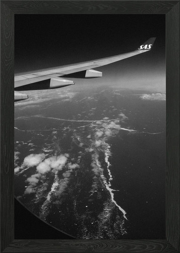 Airplane window framed wall - airplane,