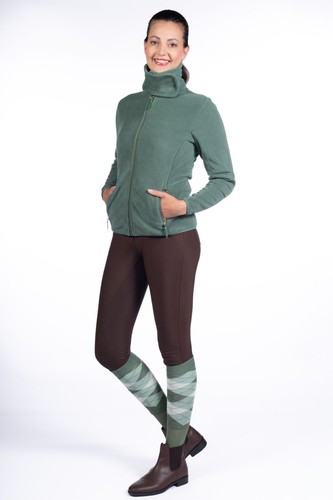 Hkm basil fleece equestrian - basil,