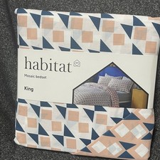 habitat King Mosaic Duvet