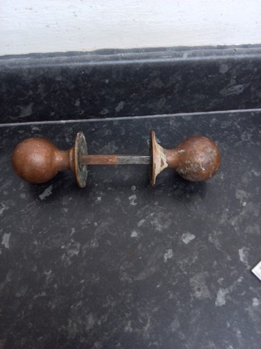 Pair reclaimed bronze - pair, bronze/red