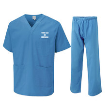 Personalised Custom Medical Uniform Scrub Tunic & Trouser Doctors Nurses Suit