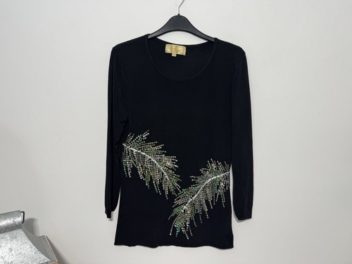 Frank saul black sequin jumper - frank,