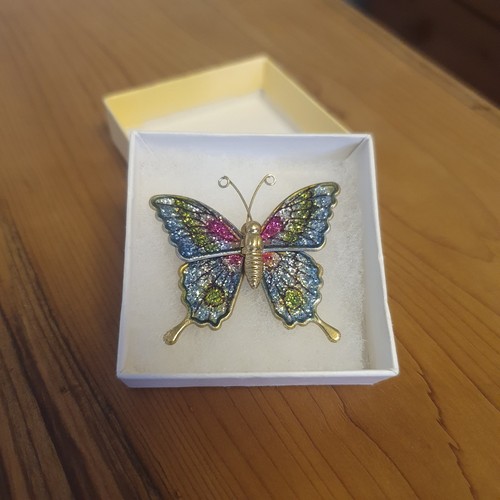 Vintage butterfly brooch - butterfly,