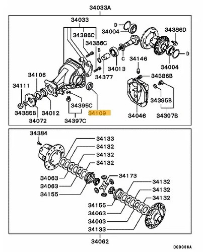 Oil seal rear driveshaft - seal, to