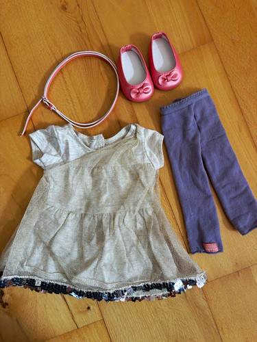 American girl doll gold - , dress