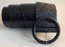 Womens black wide leather - womens, mock