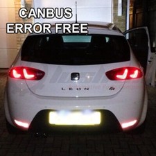 2x SEAT LEON ICE WHITE LED