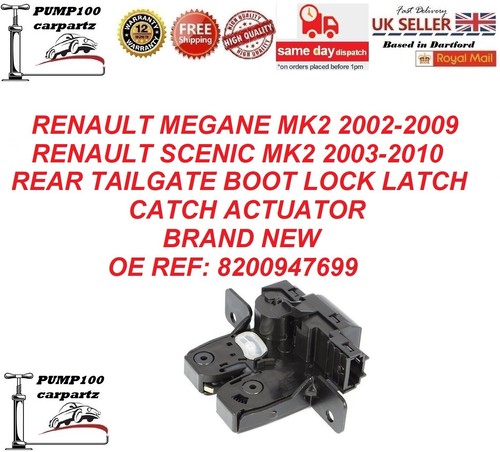 Boot lock for - for, megane