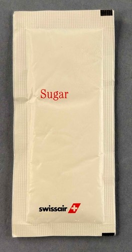 Swissair airline sugar - swissair,