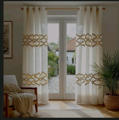 Deconovo eyelet curtains - deconovo, voile