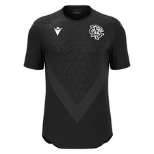 Macron Official Barbarians 2025/26 Men’s Training Black Rugby T-Shirt