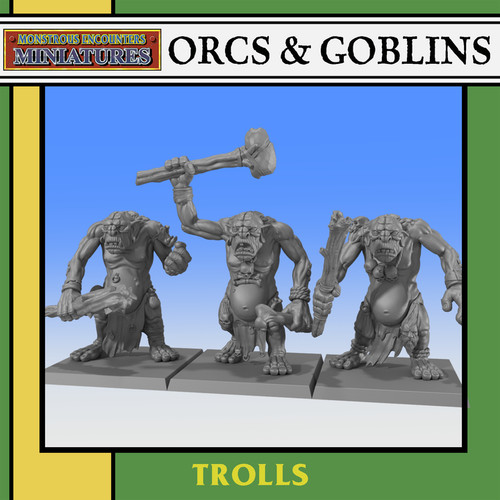 Common trolls orc and - 3x,