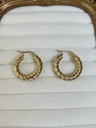 18k gold layered - 18k, hoop