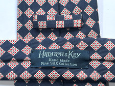 HILDITCH & KEY Silk Tie Navy