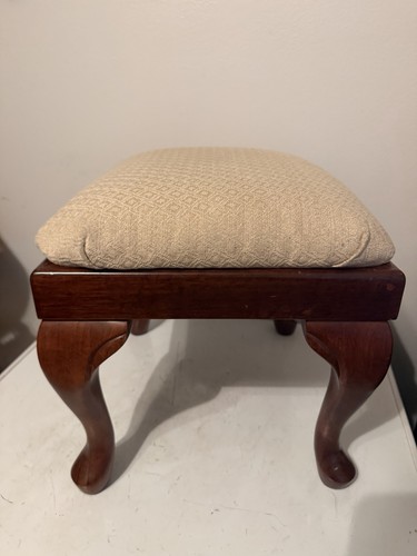 Wood vanity bench stool queen - wood,