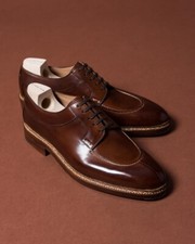 Men Handmade Shoes Brown Leather Goodyear Welted Formal Dress Casual Wear Boots