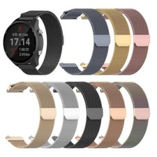 Stainless Steel Watch Strap Bracelet For Garmin Vivoactive 4S 3S Forerunner 645
