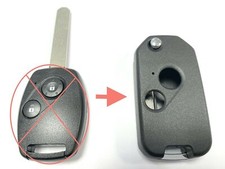 2 button flip key case upgrade for Honda Accord Civic Jazz CRV remote key HON66