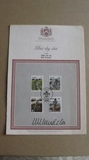 Nelson Mandela first day sheet hand signed   "Boy Scouts stamps"
