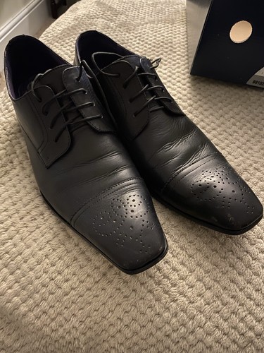 Men leather black - black, shoes