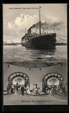 Postcard passenger ship Cap