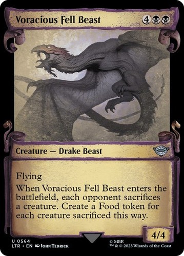 Mtg voracious fell beast - -,