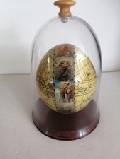 Decoupage Ostrich Egg with Map