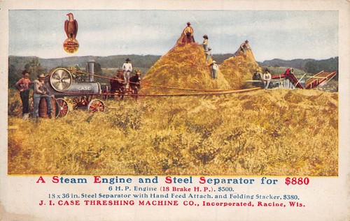 Case threshing machine steam - case,