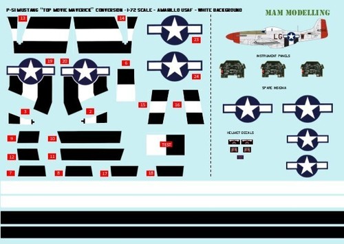 Decals for top movie - 1:72,