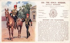15th King's Hussars Postcard