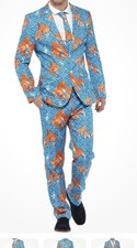 Mens goldfish suit pants - suit,