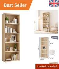 Modern 5 Tier Oak Effect Book