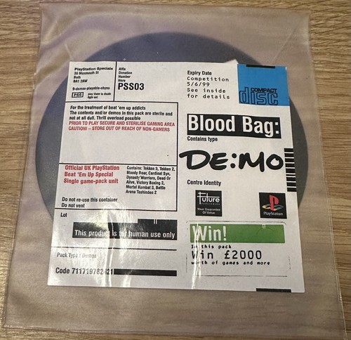 Ps1 psm blood bag demo - blood,
