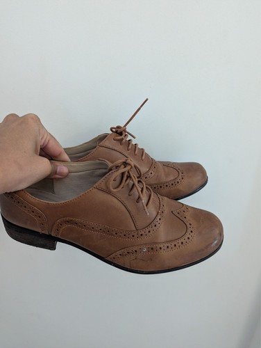 Light brown brogue - , shoes