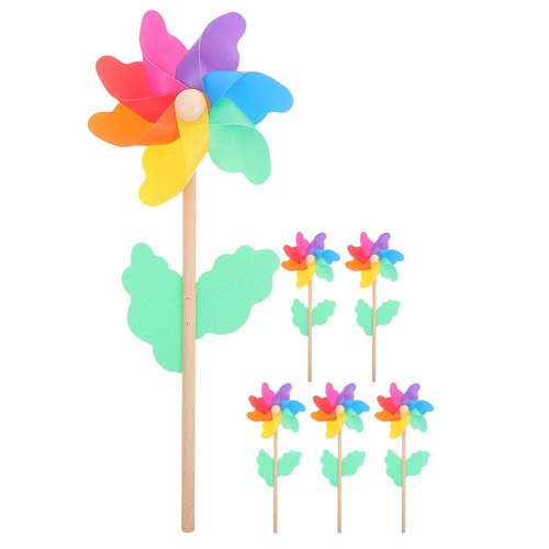 6pcs colorful windmill - 6pcs,