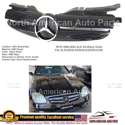 Slk r170 grille all black - slk,