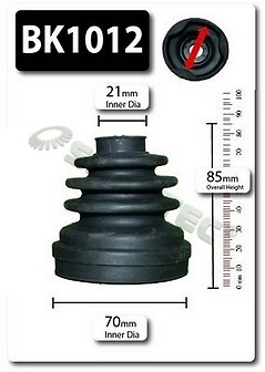 Shaftec front inner boot - cv,