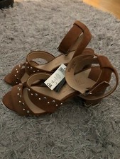 Ladies new brown stud sandals
