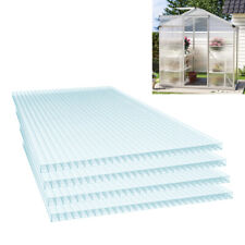 6-32PCS 4mm Clear Polycarbonate Sheet Plastic Greenhouse Window Roof Panel