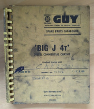 GUY SPARE PARTS CATALOGUE FOR 'BIG J 4T' MODEL NO.575/2 