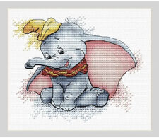 Baby Dumbo Elephant Disney Cross Stitch Kit Baby Birth Sampler 14 Count