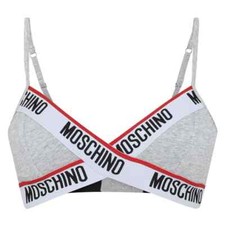 Moschino Triangle Bra Grey