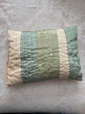 Next Green Pintuck Rectangle Cushion 43cm x 33cm