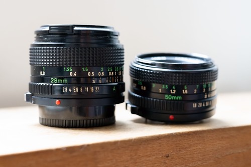 Canon 28mm and 50mm - f2.8,