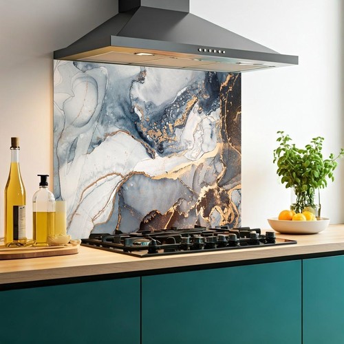 Printed glass kitchen - glass,