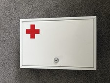 Vintage Metal Medical Storage