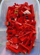 Genuine Lego Red Bricks 600G