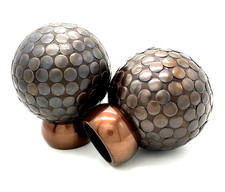 Finials Copper dimpled