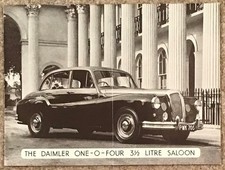 DAIMLER Car Single Sheet Literature JUNE 1956 #R27/010/282 ONE-O-FOUR 3.5 SALOON