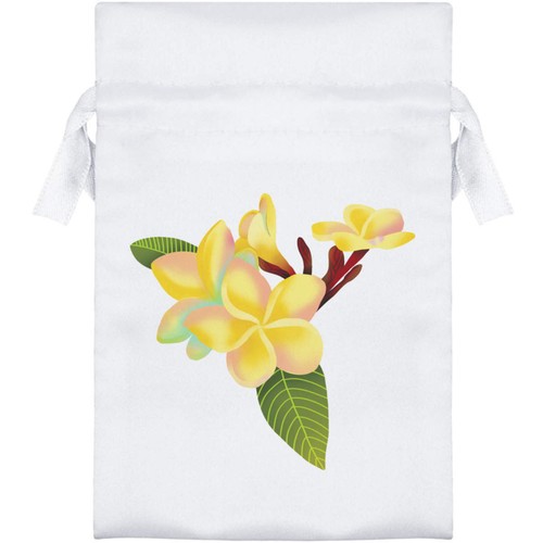 Hawaiian plumeria satin - plumeria',